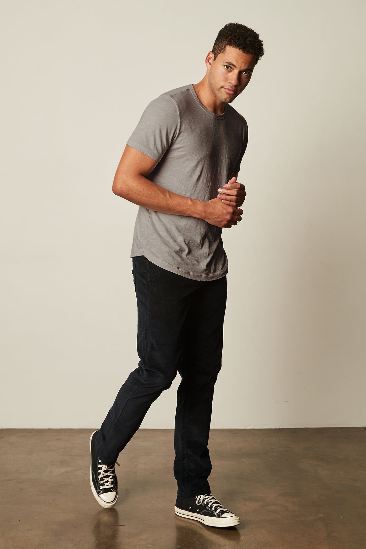 AMARO CREW NECK SLUB TEE - Velvet Staging 2.0-26916047847620
