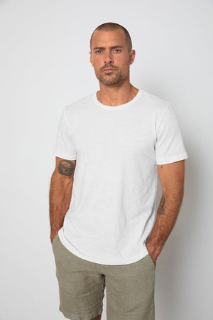 AMARO CREW NECK SLUB TEE - Velvet Staging 2.0