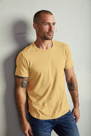 AMARO CREW NECK SLUB TEE - Velvet Staging 2.0