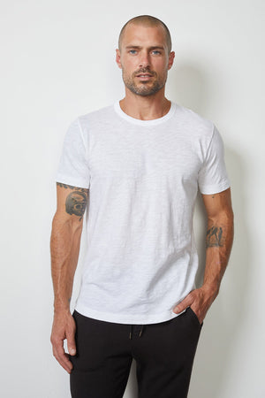 AMARO CREW NECK SLUB TEE - Velvet Staging 2.0