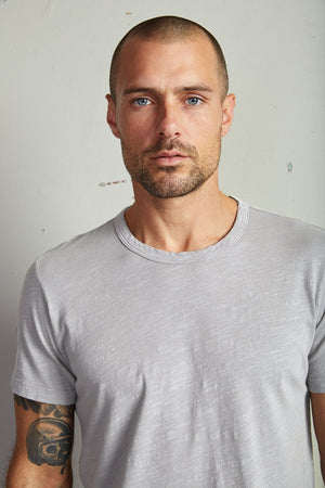 AMARO CREW NECK SLUB TEE - Velvet Staging 2.0
