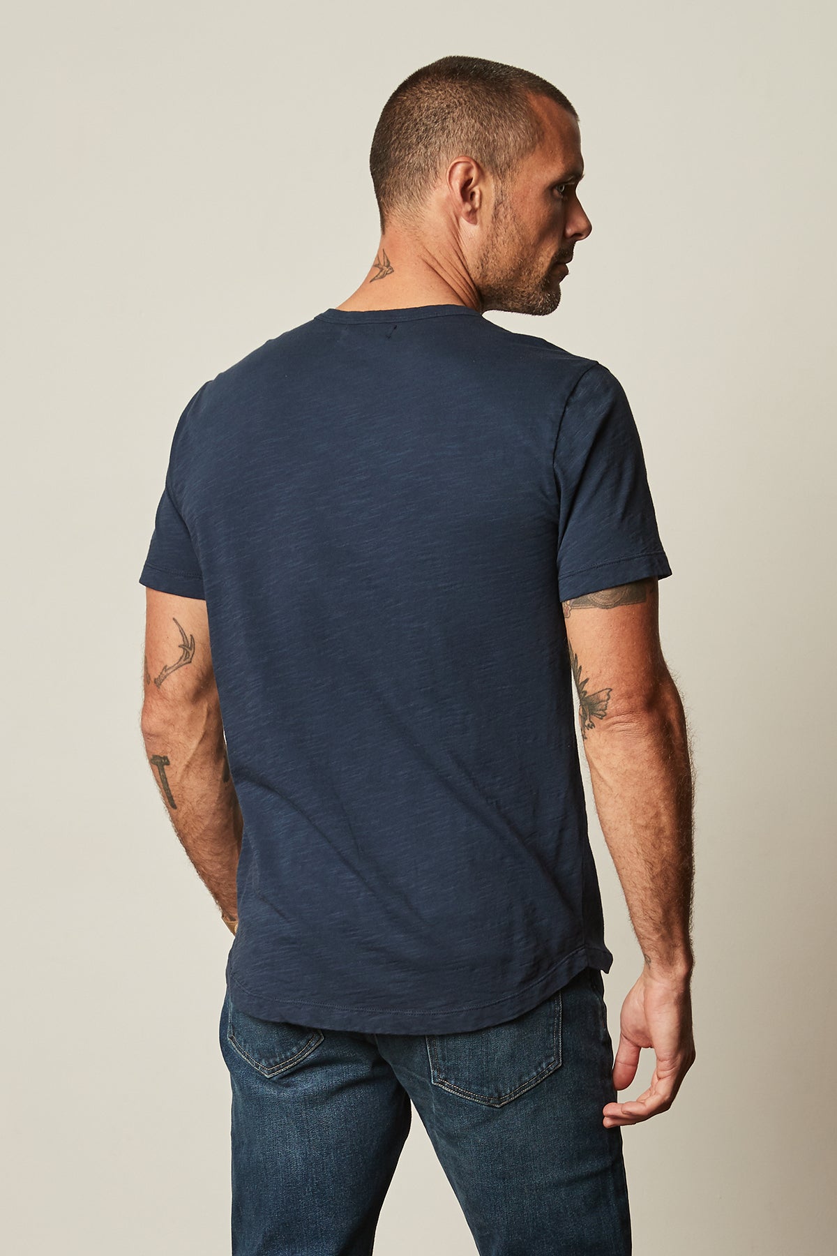 AMARO CREW NECK SLUB TEE - Velvet Staging 2.0-26916056367300