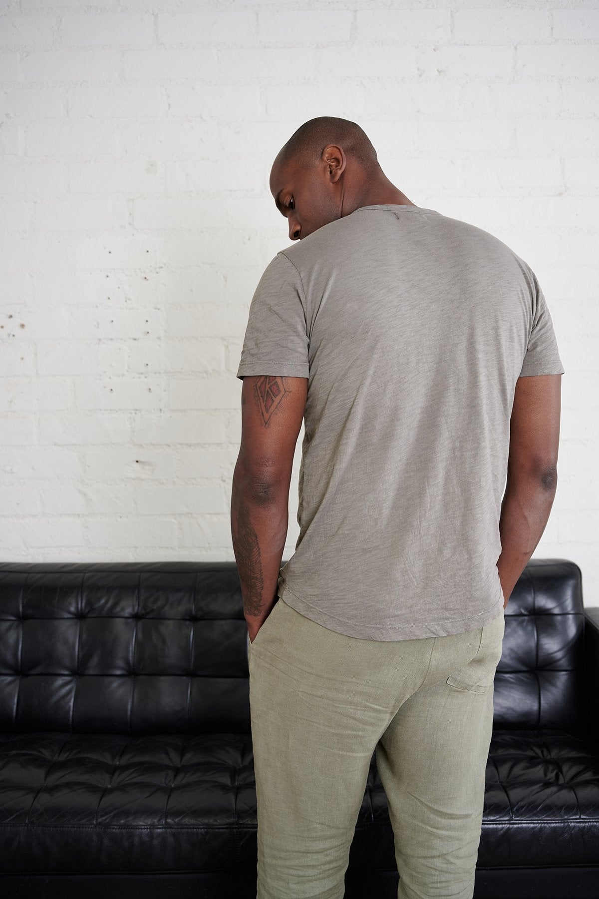 AMARO CREW NECK SLUB TEE - Velvet Staging 2.0