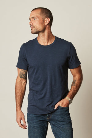 AMARO CREW NECK SLUB TEE - Velvet Staging 2.0