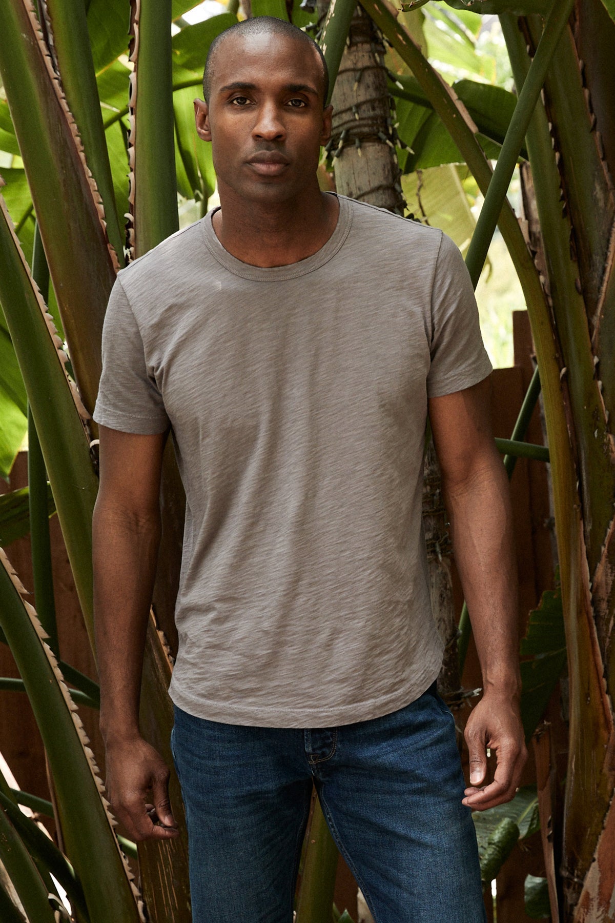 AMARO CREW NECK SLUB TEE - Velvet Staging 2.0