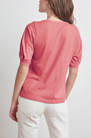 ANABELLE COTTON SLUB PUFF SLEEVE TEE - Velvet Staging 2.0