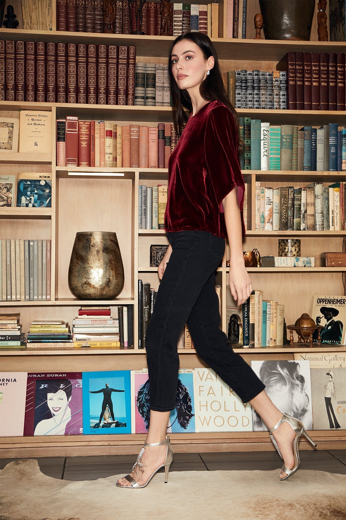 ANDI SILK VELVET TOP - Velvet Staging 2.0