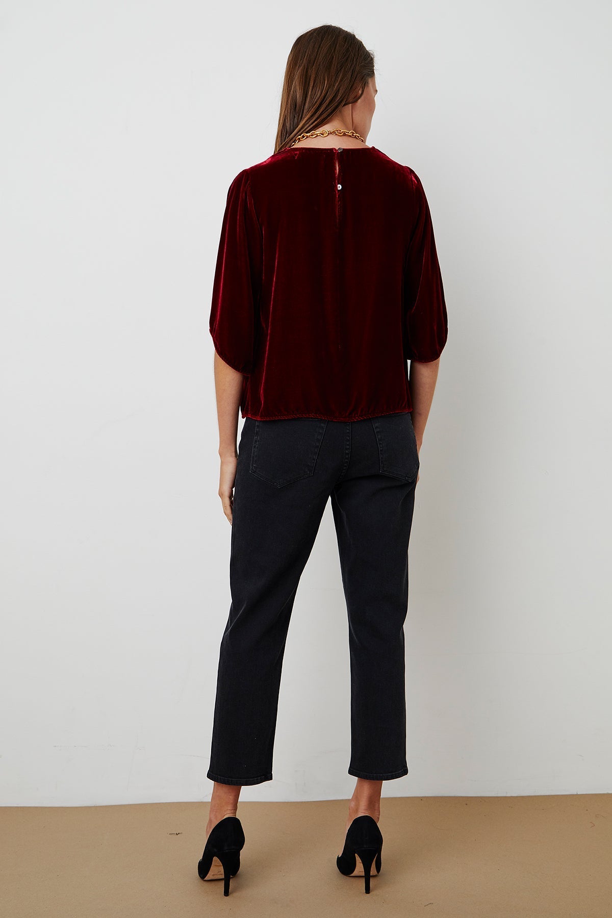 ANDI SILK VELVET TOP - Velvet Staging 2.0-26916037853380