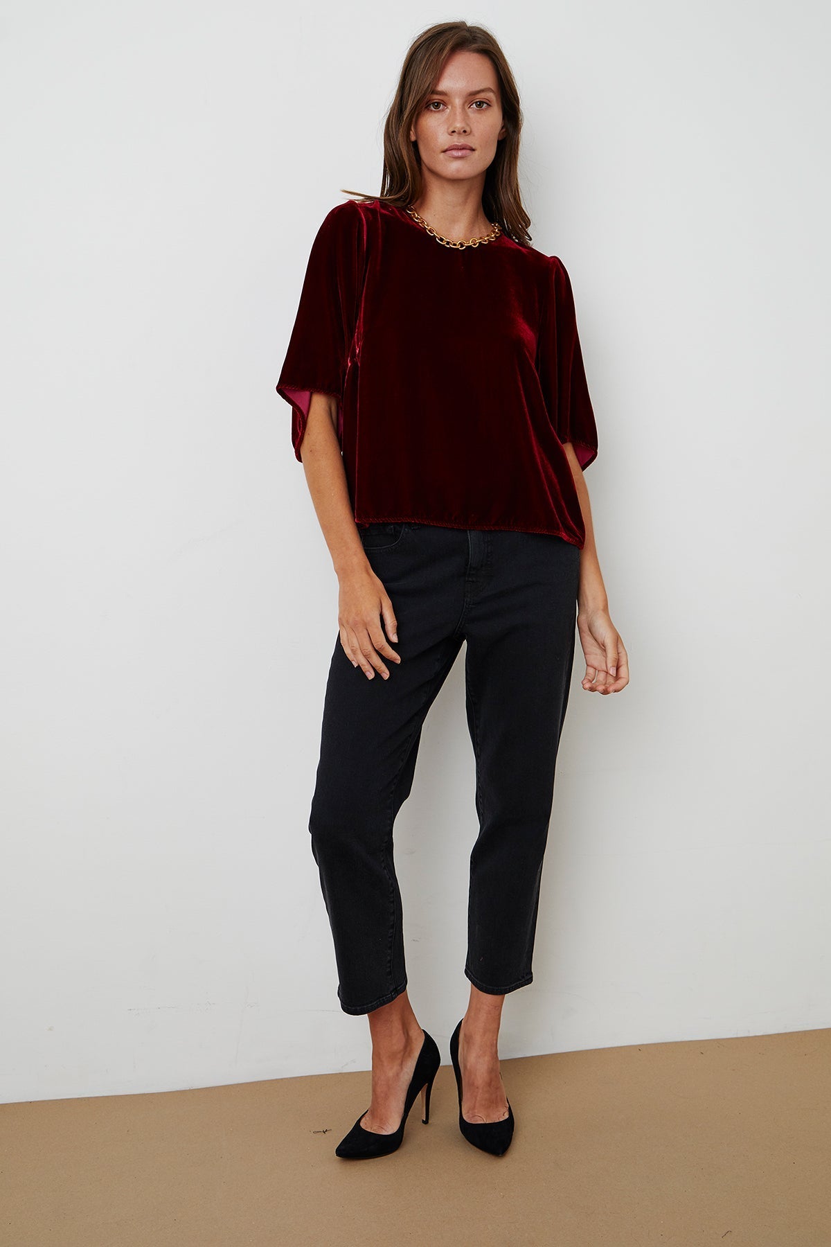 ANDI SILK VELVET TOP - Velvet Staging 2.0-26916037820612