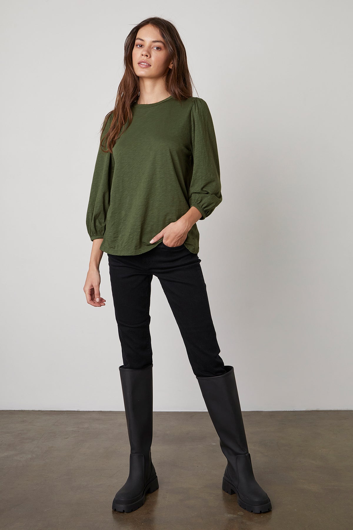 ANETTE PUFF SLEEVE TEE - Velvet Staging 2.0