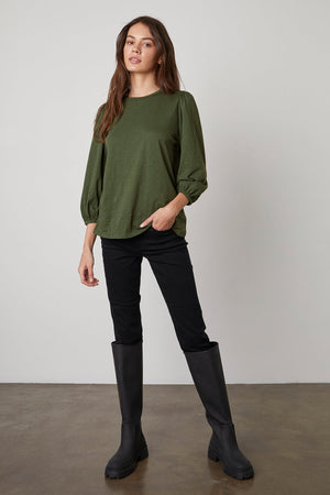 ANETTE PUFF SLEEVE TEE - Velvet Staging 2.0