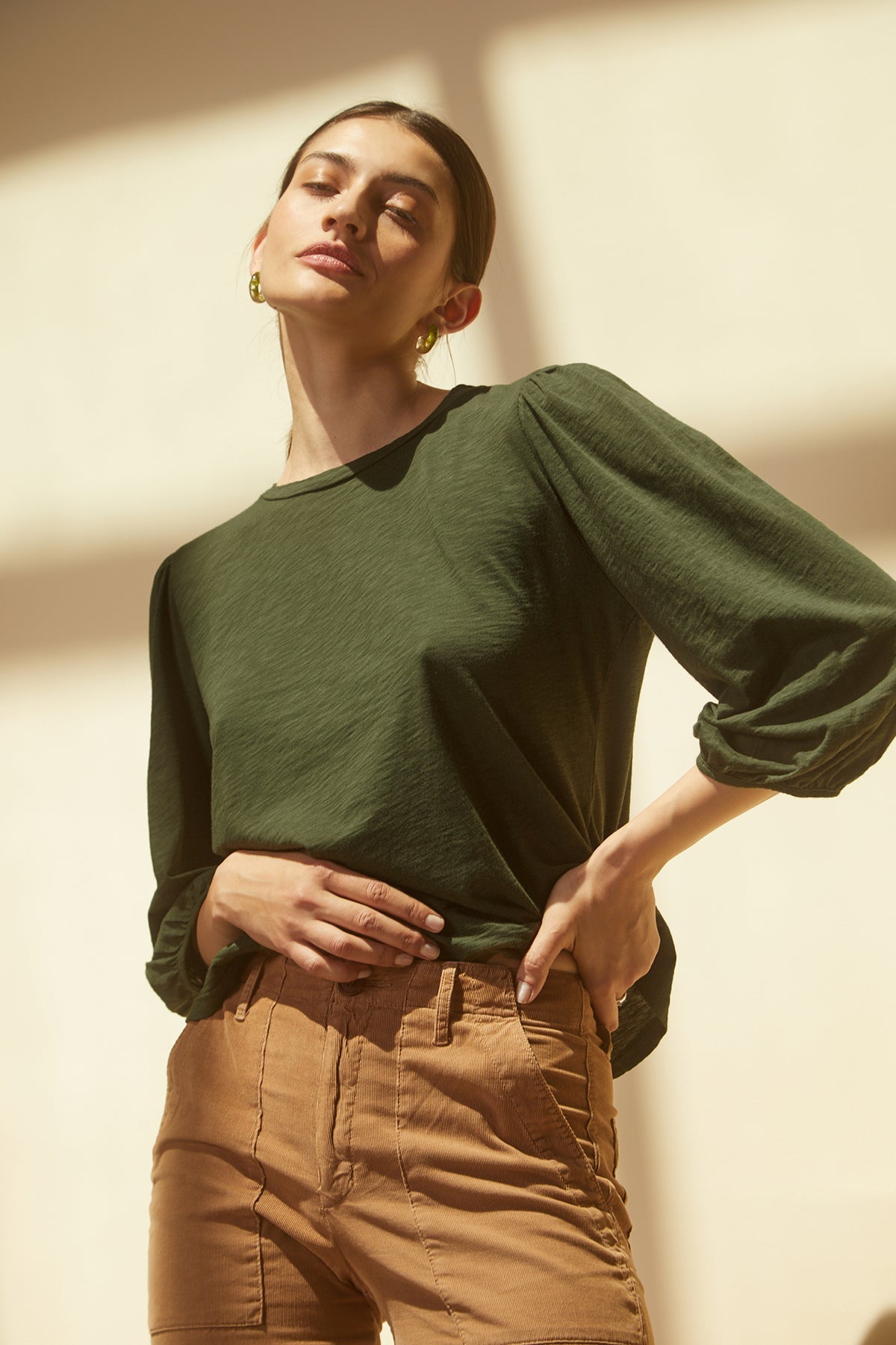 ANETTE PUFF SLEEVE TEE - Velvet Staging 2.0