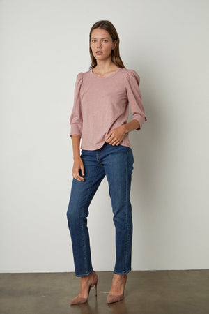 ANGELINA PUFF SLEEVE TEE - Velvet Staging 2.0