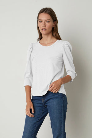 ANGELINA PUFF SLEEVE TEE - Velvet Staging 2.0