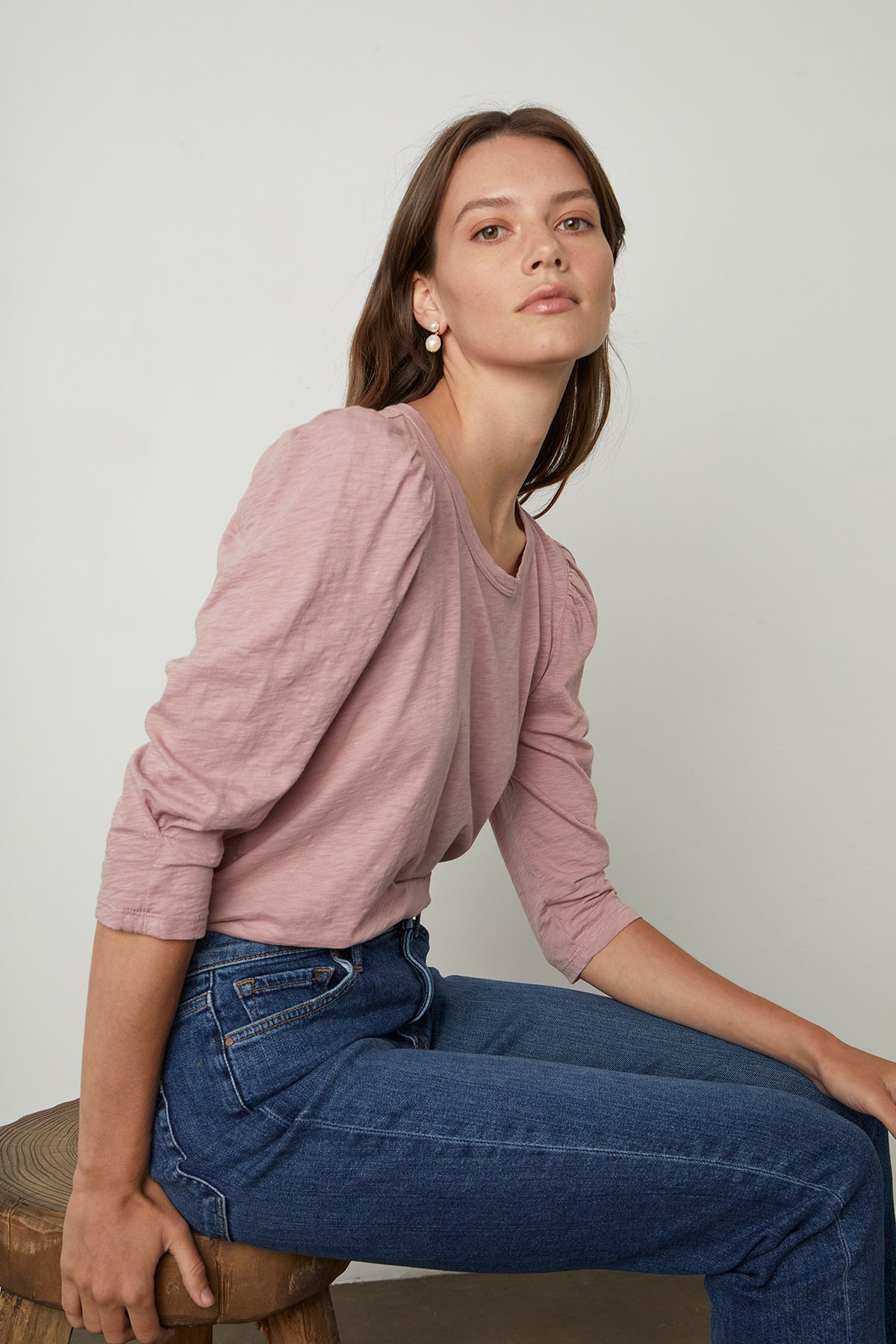 ANGELINA PUFF SLEEVE TEE - Velvet Staging 2.0-26916039426244