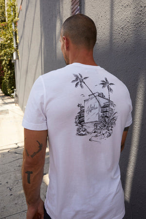 ANGELO CREW NECK GRAPHIC TEE - Velvet Staging 2.0