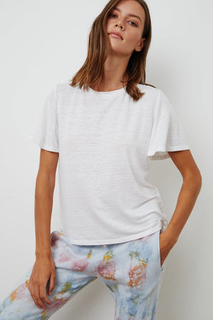 ANNALISE LINEN KNIT TEE - Velvet Staging 2.0