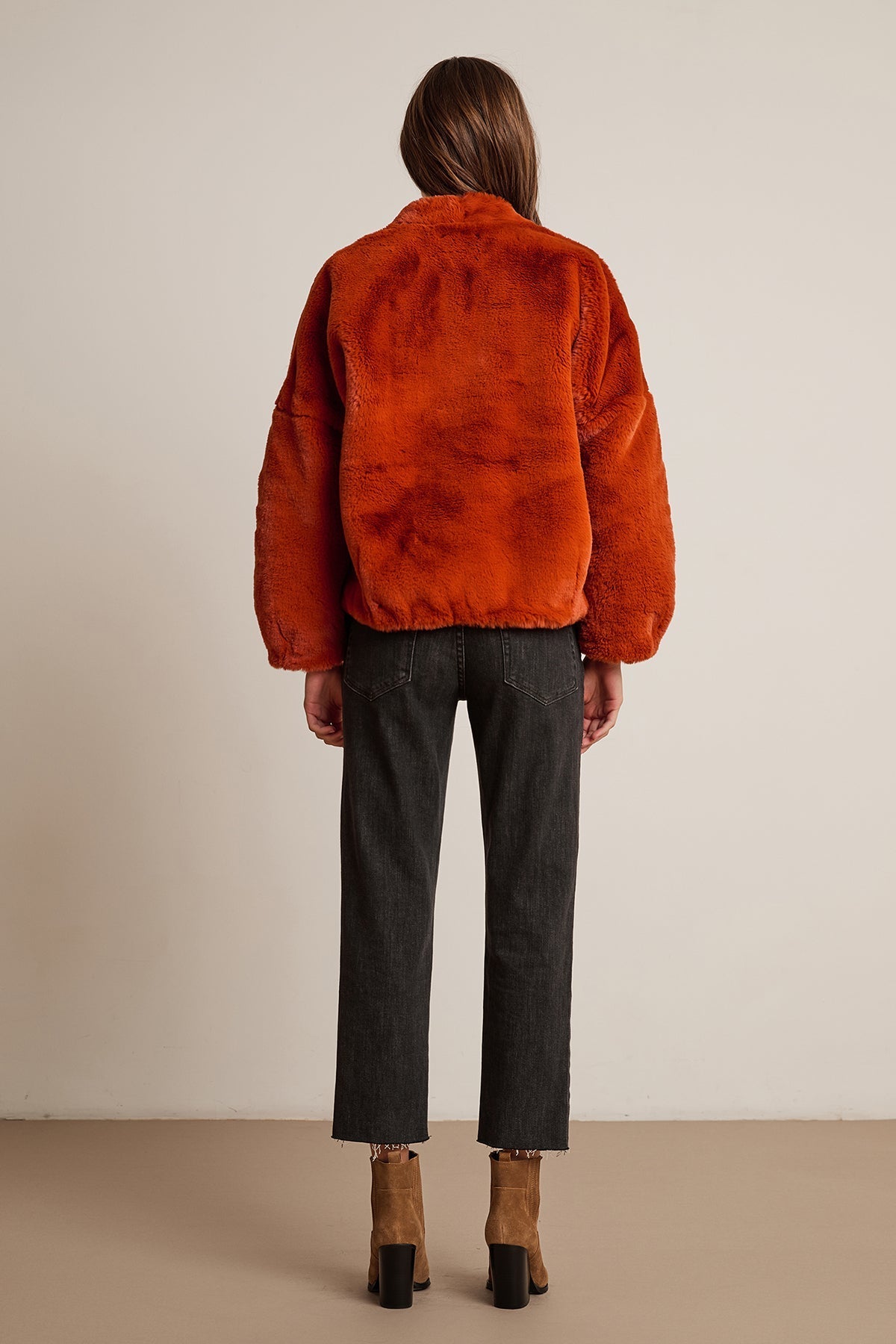 ANNE LUX FAUX FUR JACKET - Velvet Staging 2.0