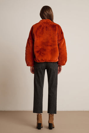 ANNE LUX FAUX FUR JACKET - Velvet Staging 2.0