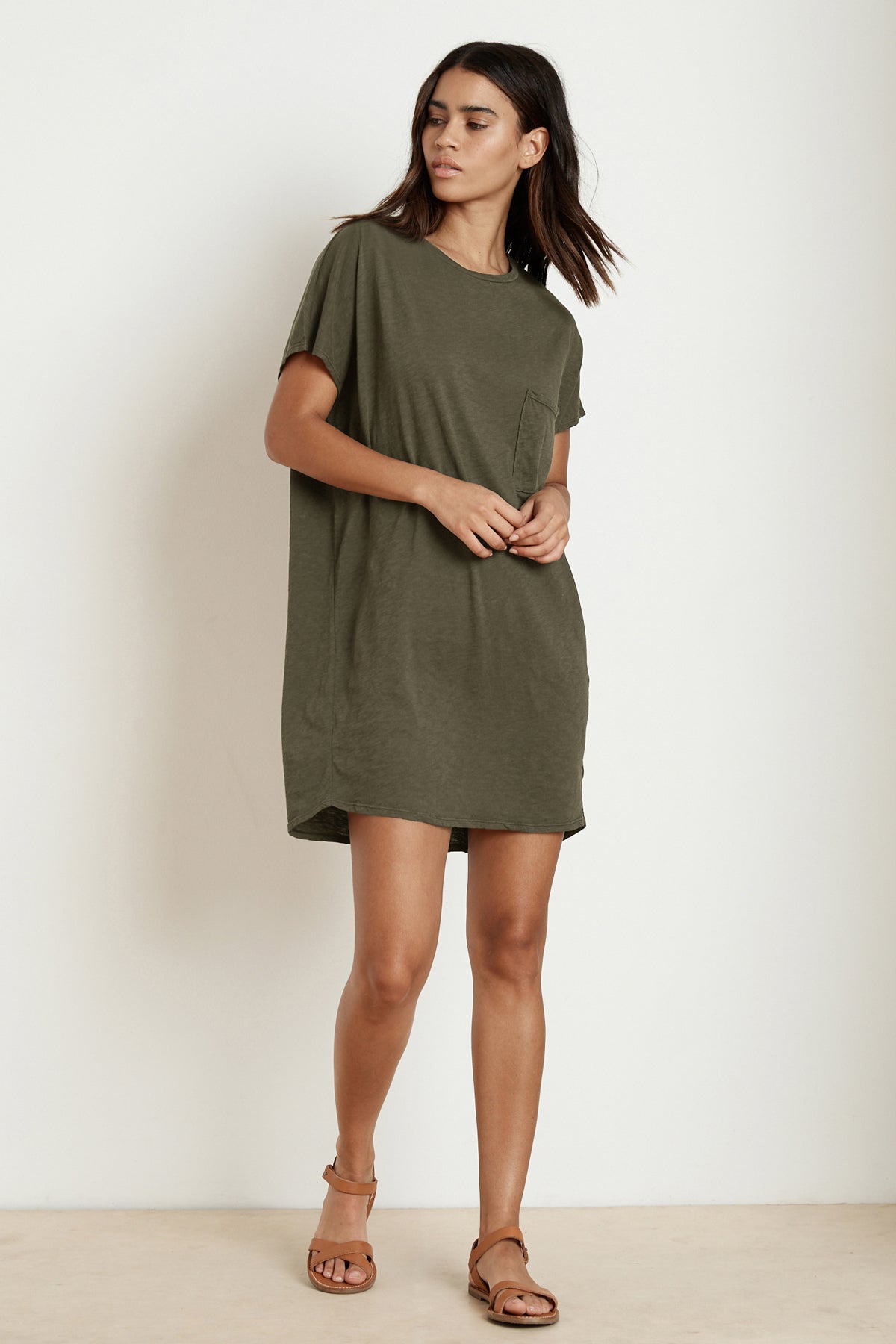 ANNIE COTTON SLUB T-SHIRT DRESS - Velvet Staging 2.0
