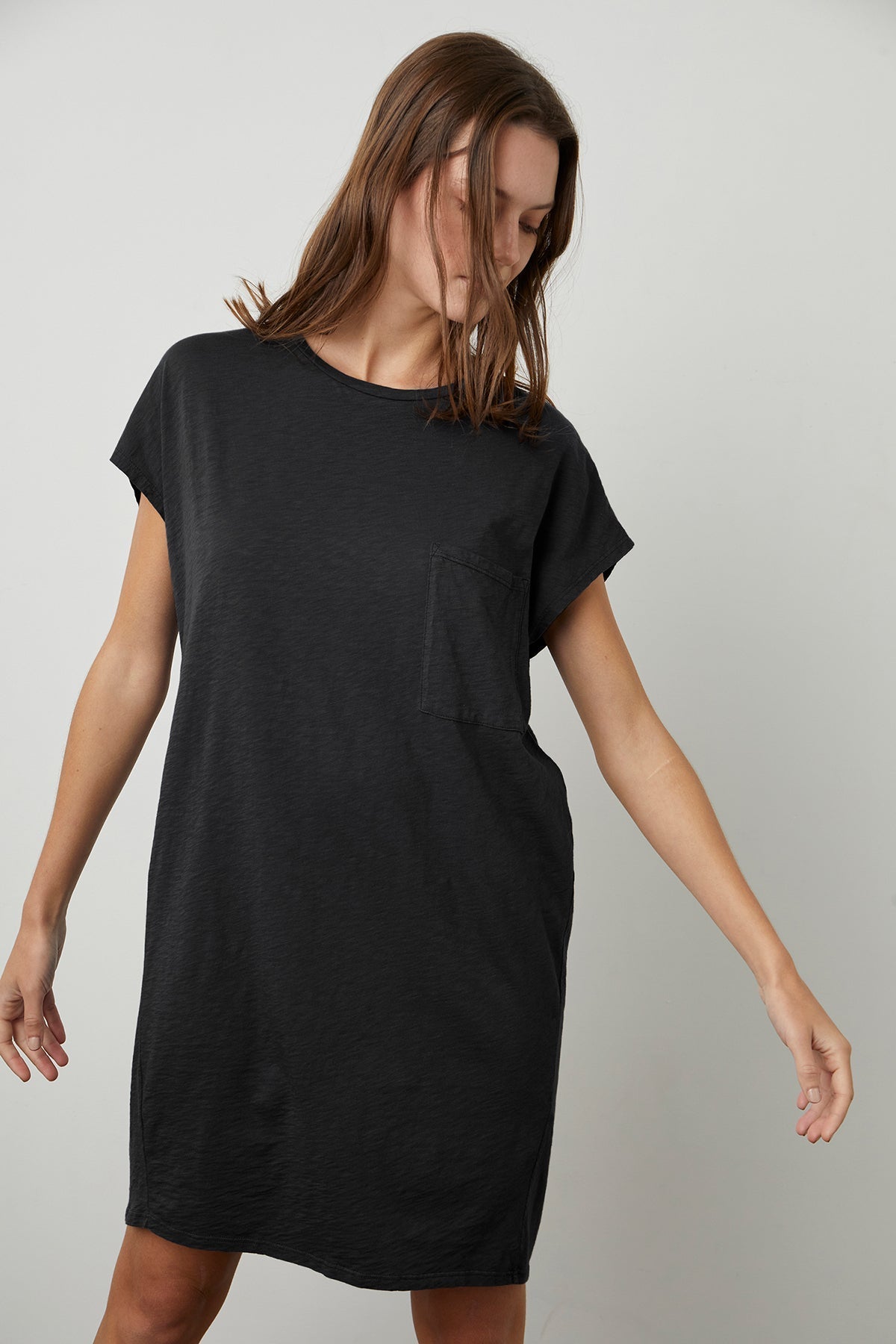 ANNIE COTTON SLUB T-SHIRT DRESS - Velvet Staging 2.0-26916049715396