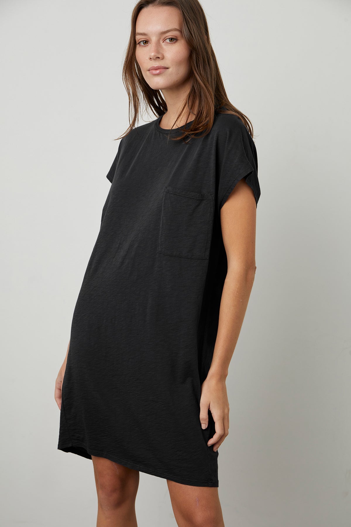 ANNIE COTTON SLUB T-SHIRT DRESS - Velvet Staging 2.0-26916049649860
