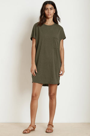 ANNIE COTTON SLUB T-SHIRT DRESS - Velvet Staging 2.0