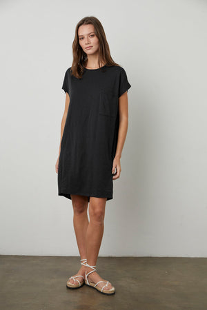 ANNIE COTTON SLUB T-SHIRT DRESS - Velvet Staging 2.0