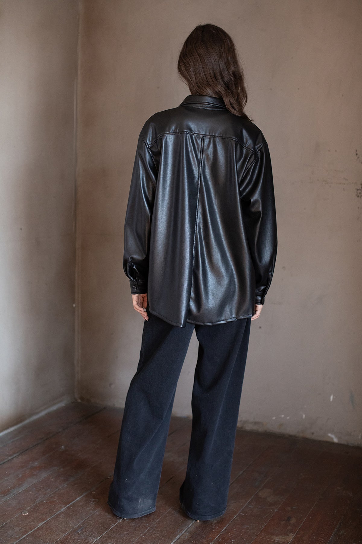 ANNY VEGAN LEATHER SHACKET - Velvet Staging 2.0-26916046241988