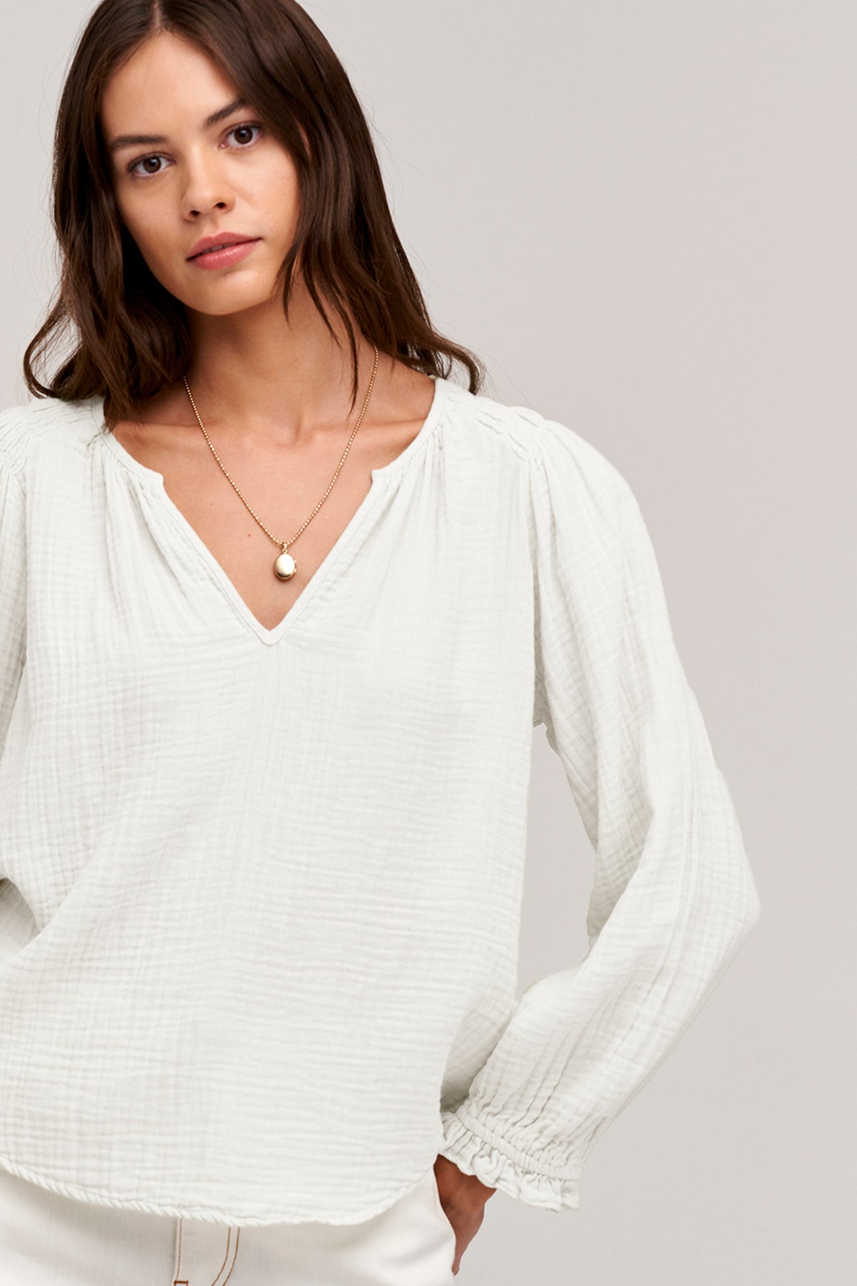 ANTONIA COTTON GAUZE BLOUSE - Velvet Staging 2.0
