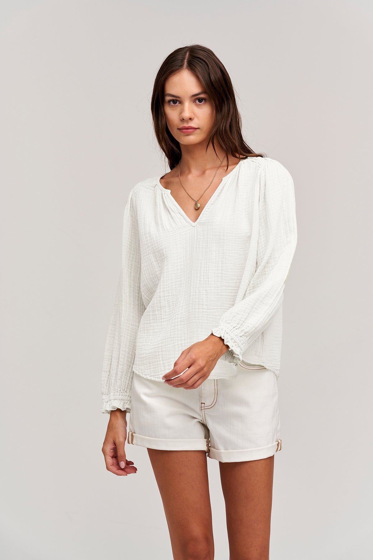 ANTONIA COTTON GAUZE BLOUSE - Velvet Staging 2.0