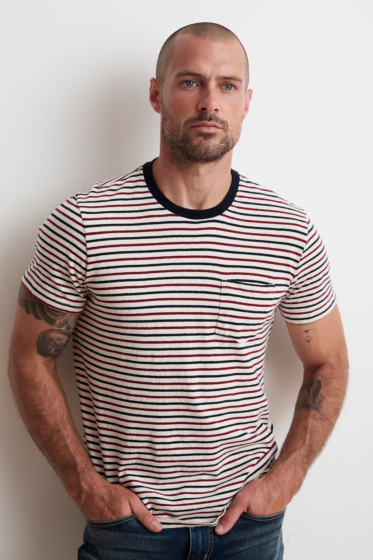 ARCHIE STRIPED POCKET TEE - Velvet Staging 2.0-26916046504132