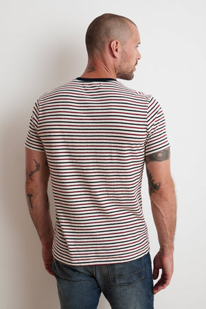 ARCHIE STRIPED POCKET TEE - Velvet Staging 2.0