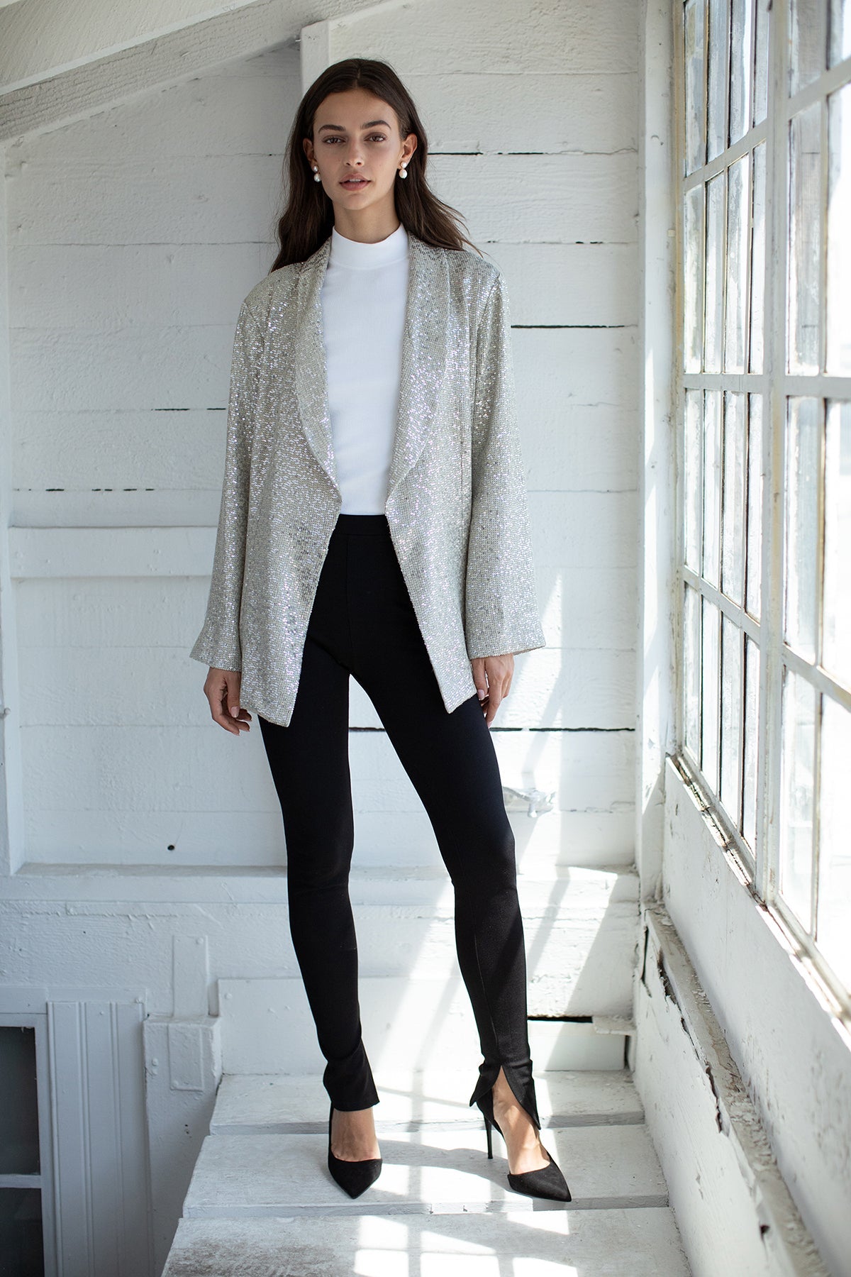 ARIELLA MOCK NECK TOP - Velvet Staging 2.0