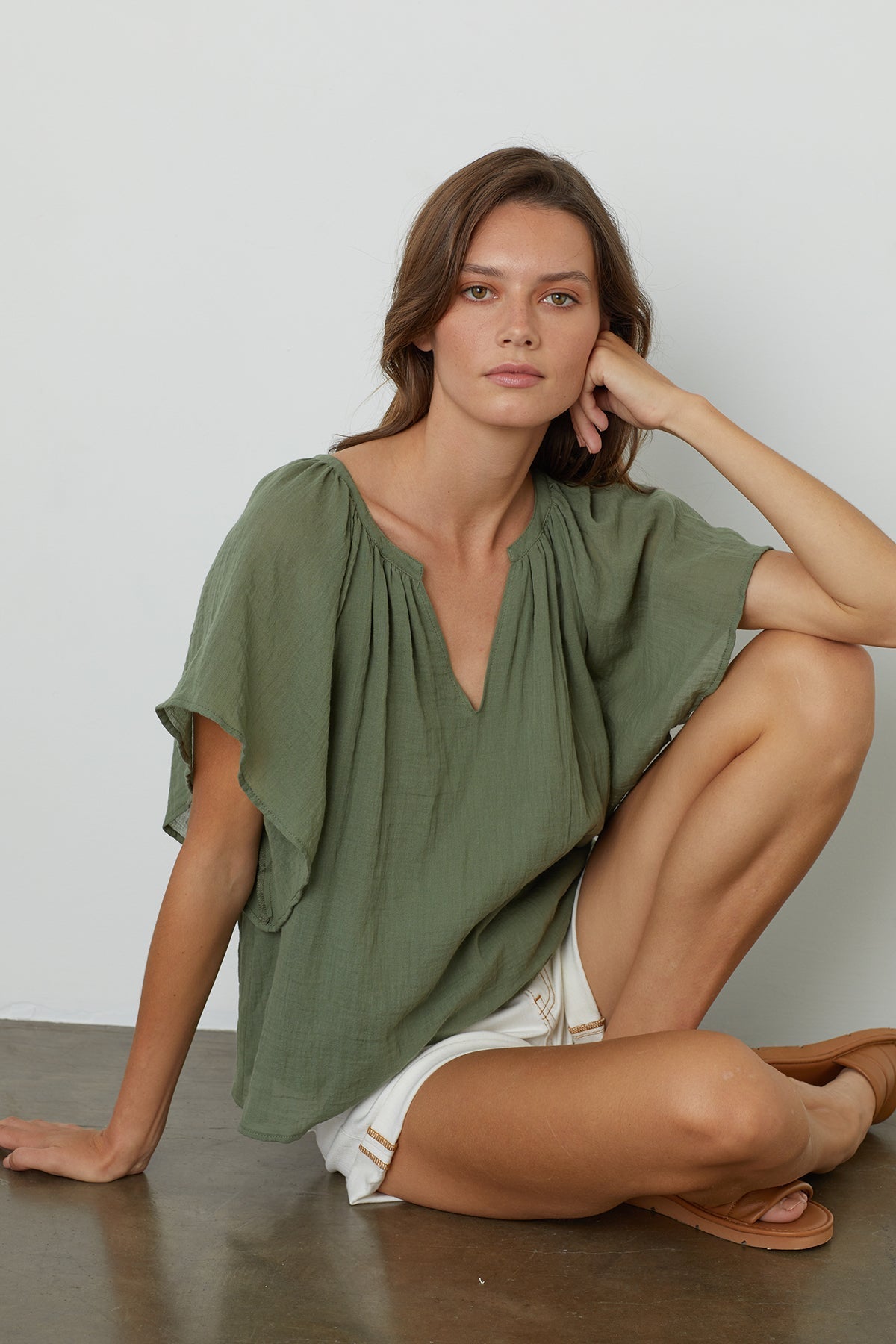 ASHLYN COTTON GAUZE BLOUSE - Velvet Staging 2.0
