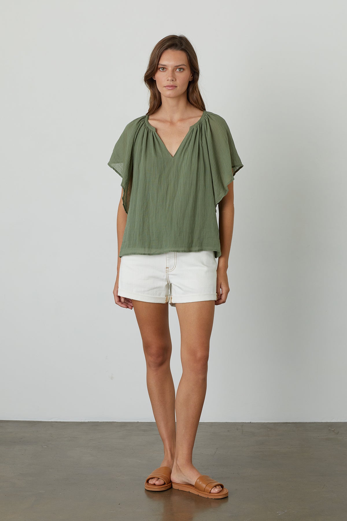 ASHLYN COTTON GAUZE BLOUSE - Velvet Staging 2.0