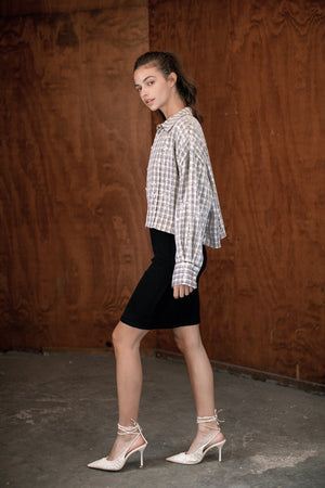ATHENA BUTTON-UP TOP - Velvet Staging 2.0