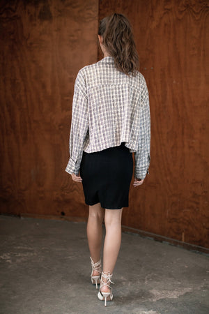 ATHENA BUTTON-UP TOP - Velvet Staging 2.0