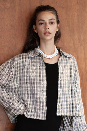 ATHENA BUTTON-UP TOP - Velvet Staging 2.0