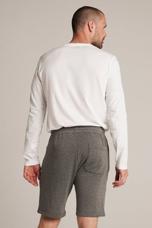 ATLAS CHARCOAL LUXE FLEECE DRAWSTRING SHORT - Velvet Staging 2.0