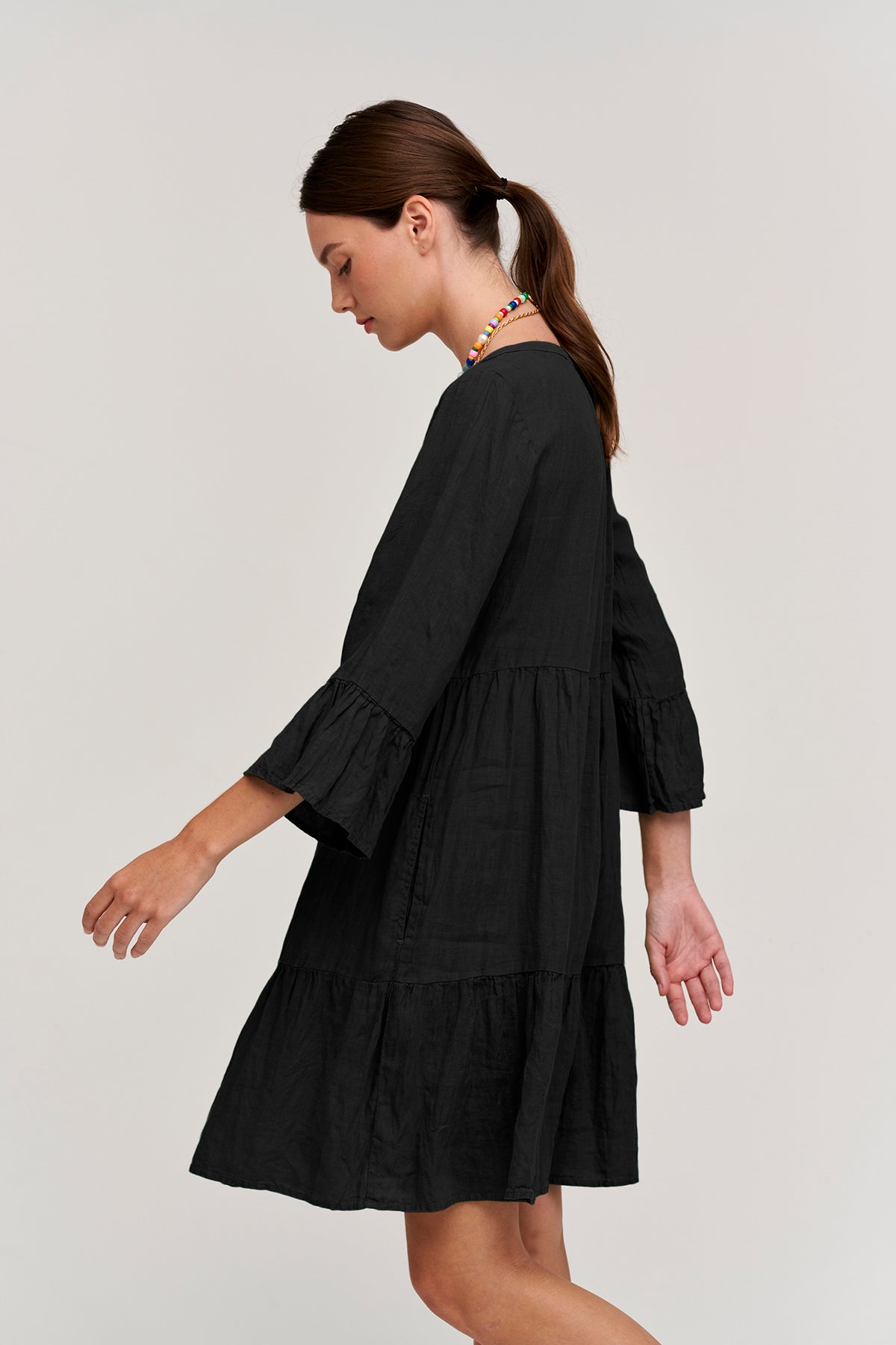 AURORA LINEN TIERED DRESS - Velvet Staging 2.0