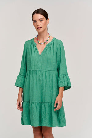 AURORA LINEN TIERED DRESS - Velvet Staging 2.0