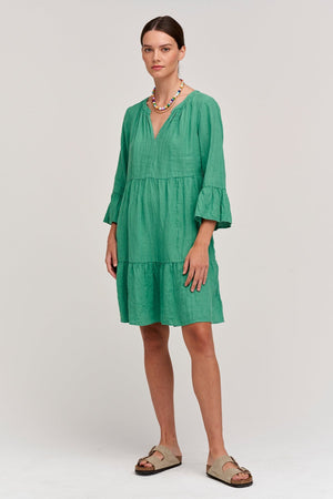 AURORA LINEN TIERED DRESS - Velvet Staging 2.0