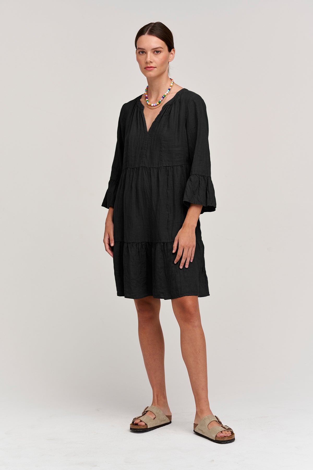 AURORA LINEN TIERED DRESS - Velvet Staging 2.0-26916074422468