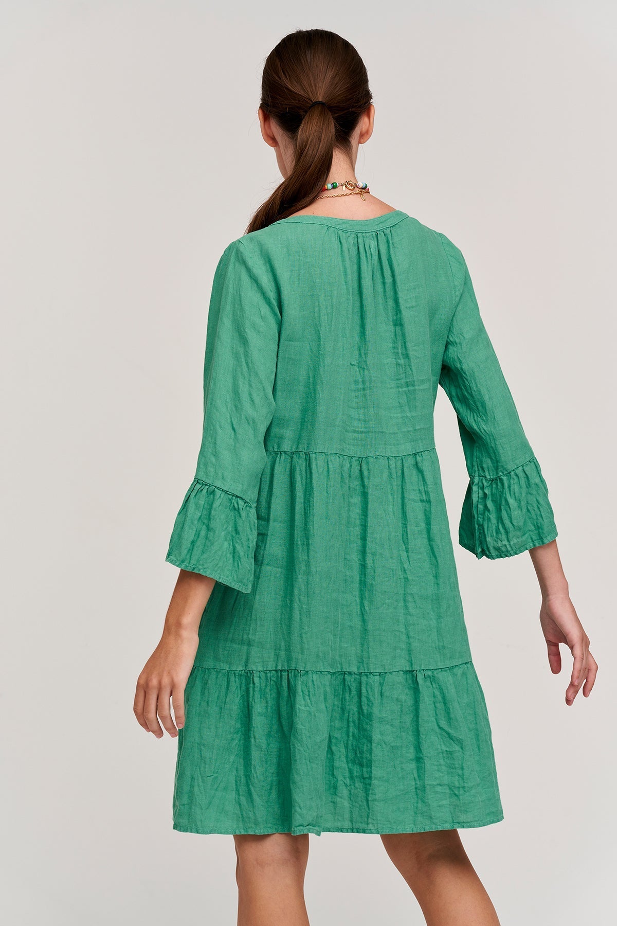 AURORA LINEN TIERED DRESS - Velvet Staging 2.0