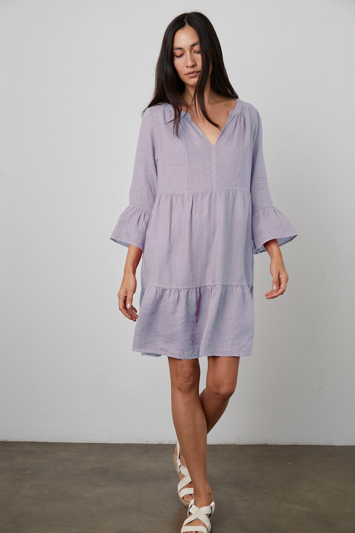AURORA LINEN TIERED DRESS - Velvet Staging 2.0