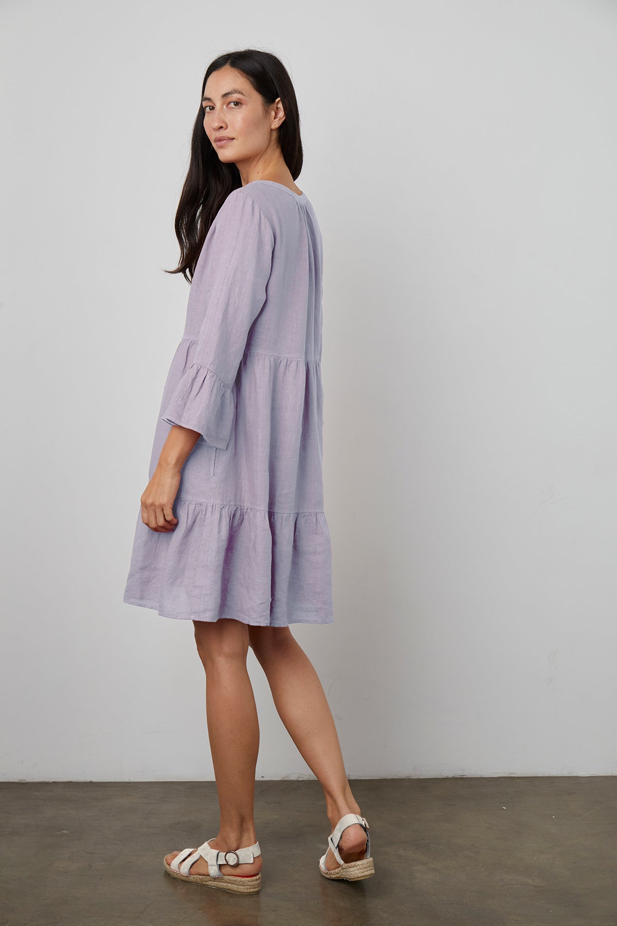 AURORA LINEN TIERED DRESS - Velvet Staging 2.0