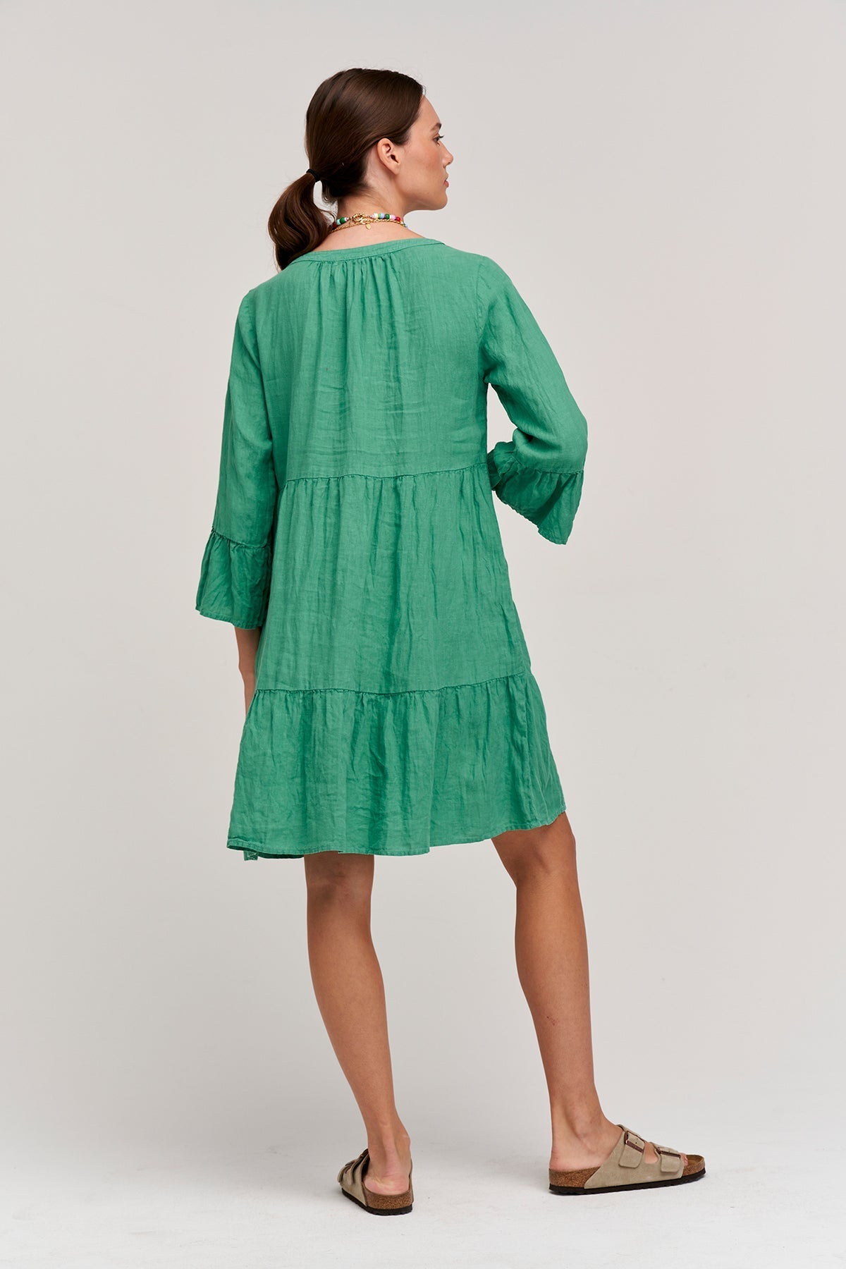 AURORA LINEN TIERED DRESS - Velvet Staging 2.0