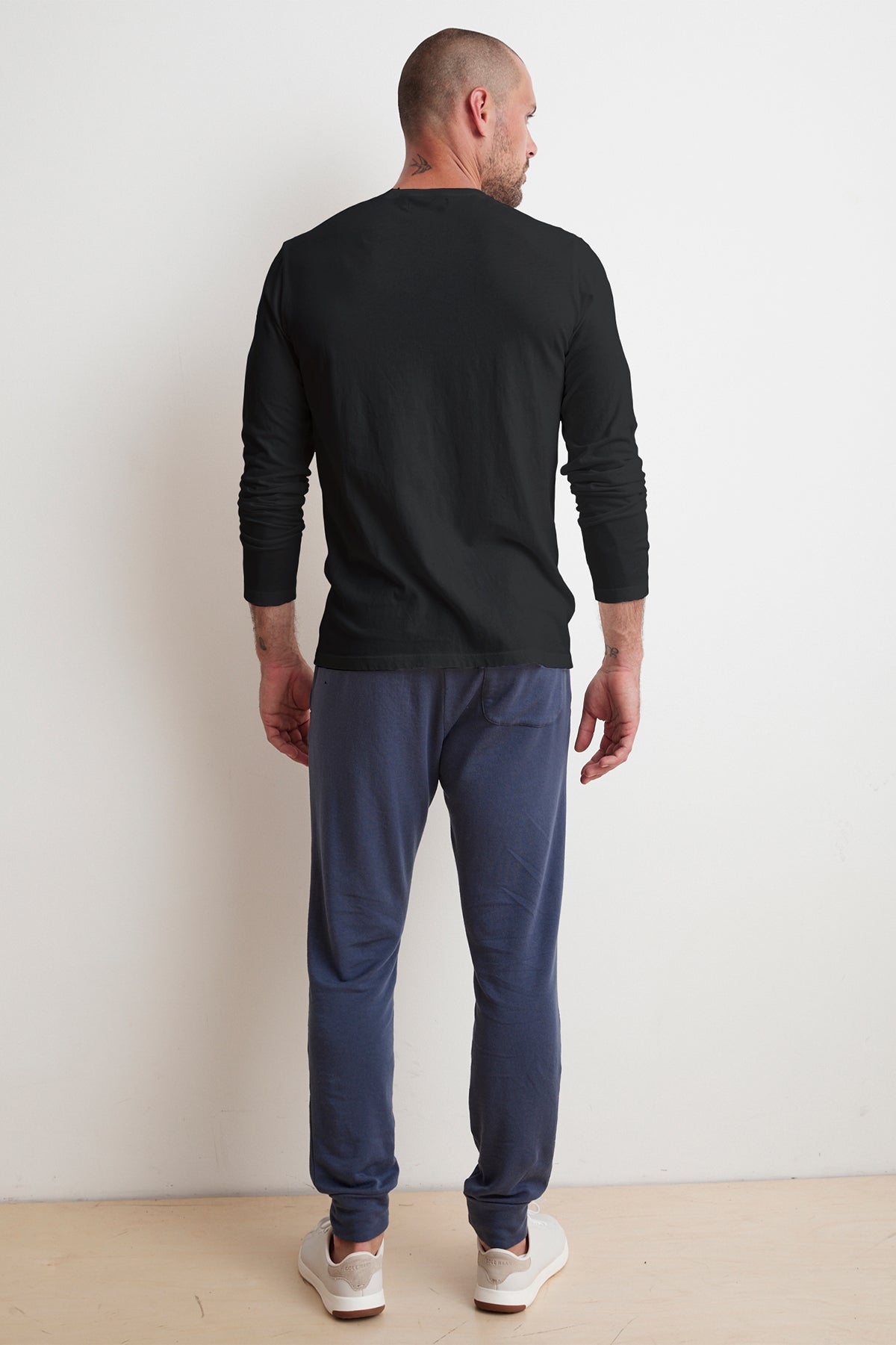 AUSTIN SUEDED JERSEY LONG SLEEVE TEE - Velvet Staging 2.0-26916056400068