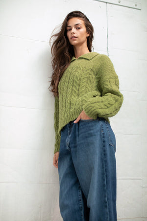 AVA COLLARED SWEATER - Velvet Staging 2.0
